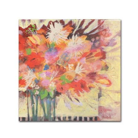 Trademark Fine Art Sheila Golden 'Bouquet for Scotty' Canvas Art, 18x18 SG5791-C1818GG